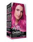 Ombre Love: Light & Hot Pink Semi-Permanent Hair Dye & Bleach