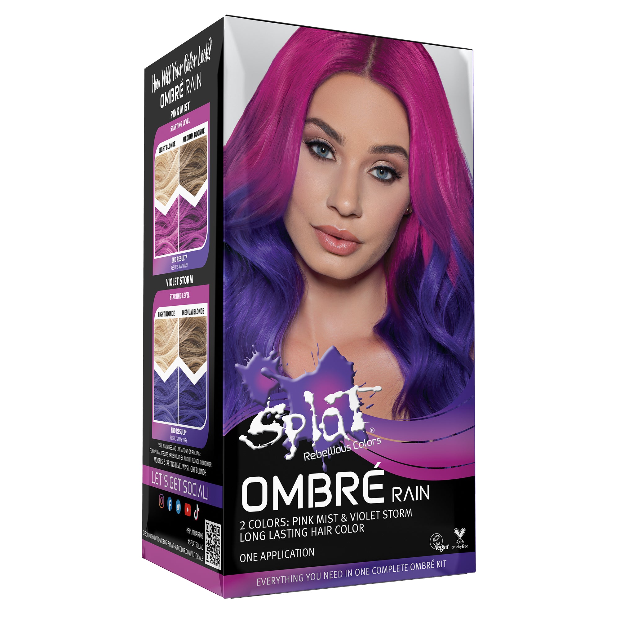 Ombre Rain: Purple &amp; Pink Ombre Dye Kit