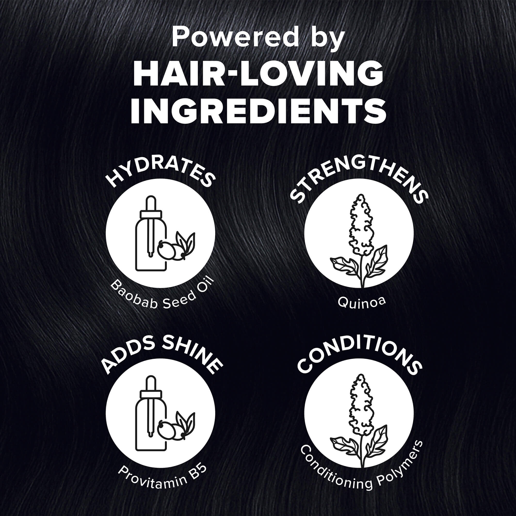 Midnight Onyx No Bleach Black Semi-Permanent Hair Dye Kit