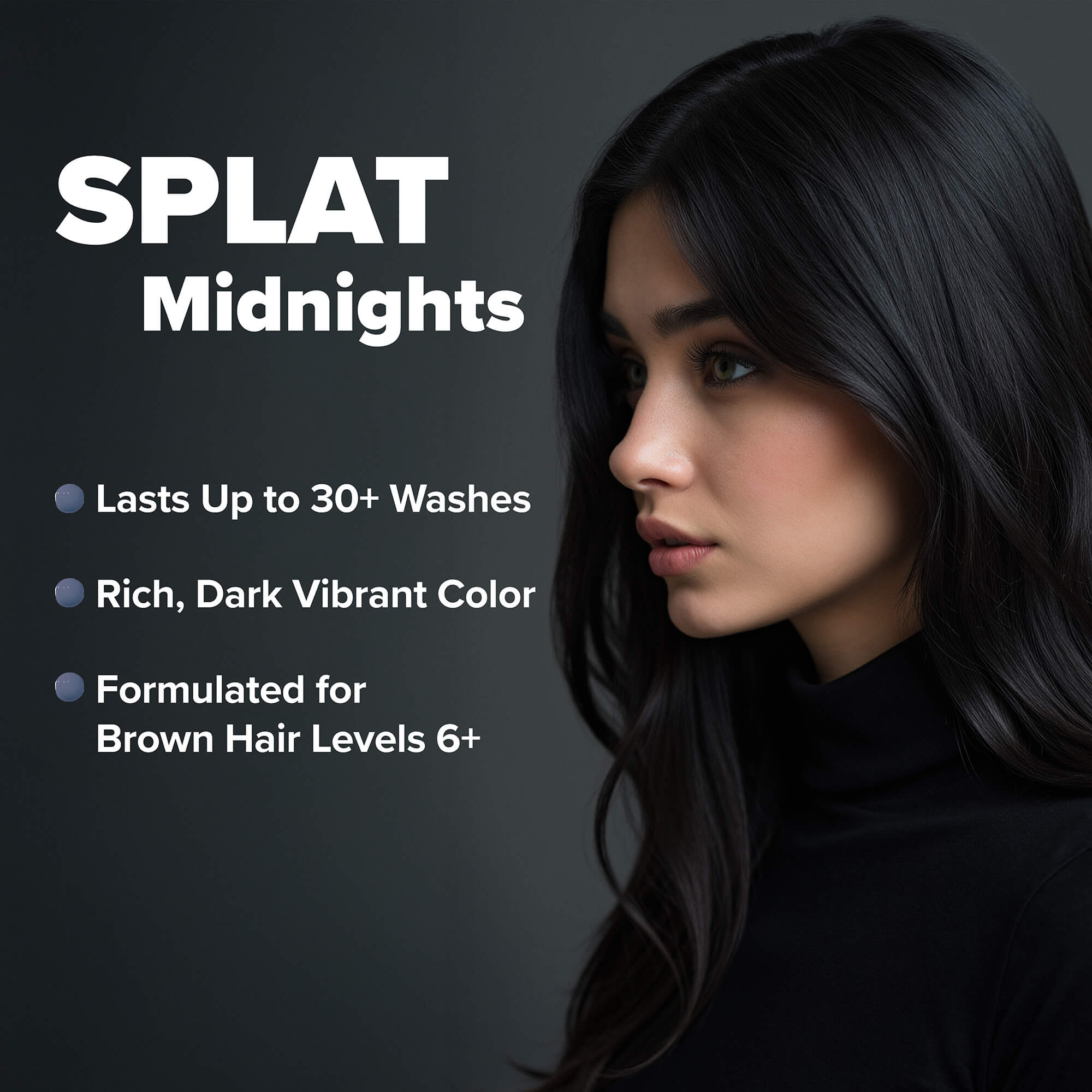 Midnight Onyx No Bleach Black Semi-Permanent Hair Dye Kit