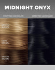 Midnight Onyx No Bleach Black Semi-Permanent Hair Dye Kit
