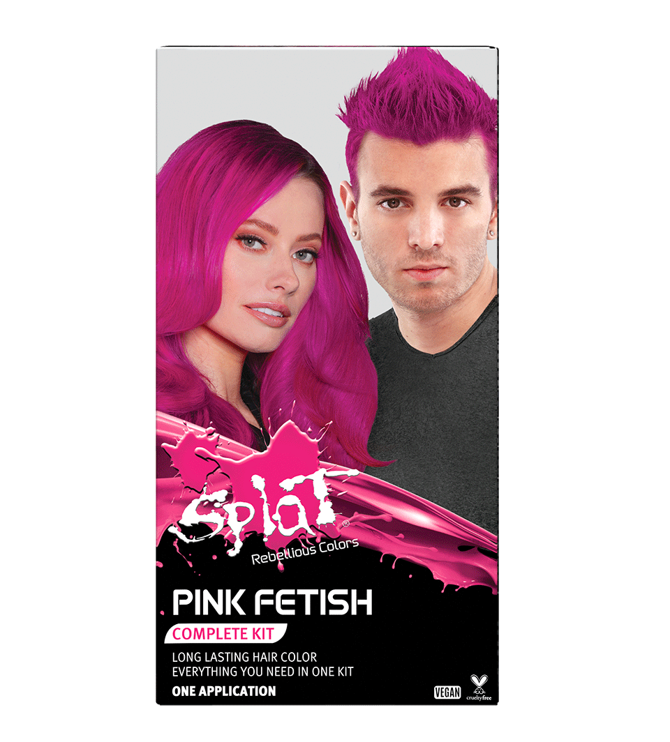 Pink Fetish: Original Pink Semi-Permanent Hair Dye Complete Kit with Bleach