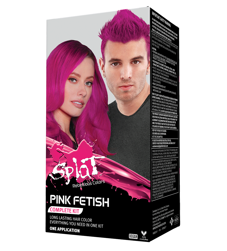 Pink Fetish: Original Pink Semi-Permanent Hair Dye Complete Kit with Bleach