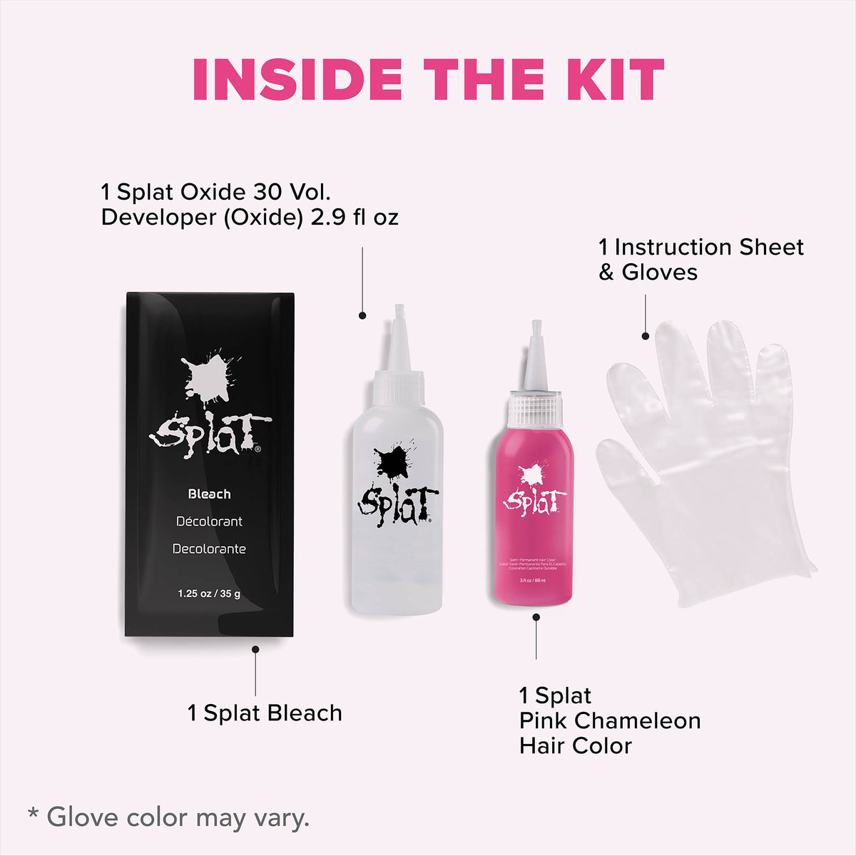 Splat Complete Kit Pink Chameleon – Pink Semi-Permanent Hair Color ...