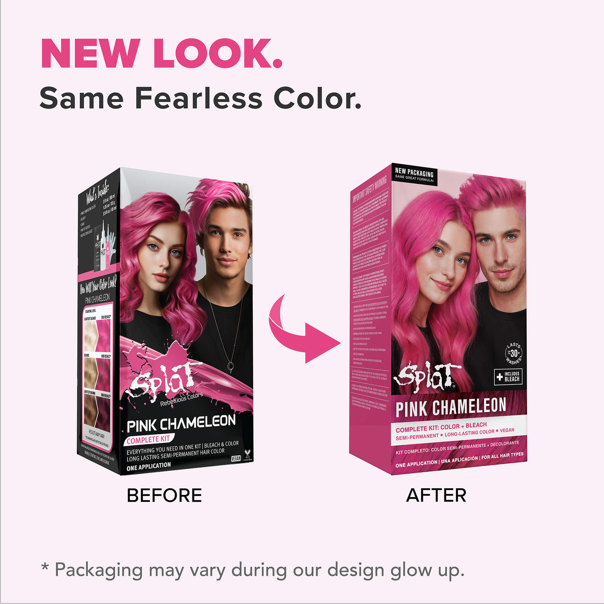 Splat Complete Kit Pink Chameleon – Pink Semi-Permanent Hair Color