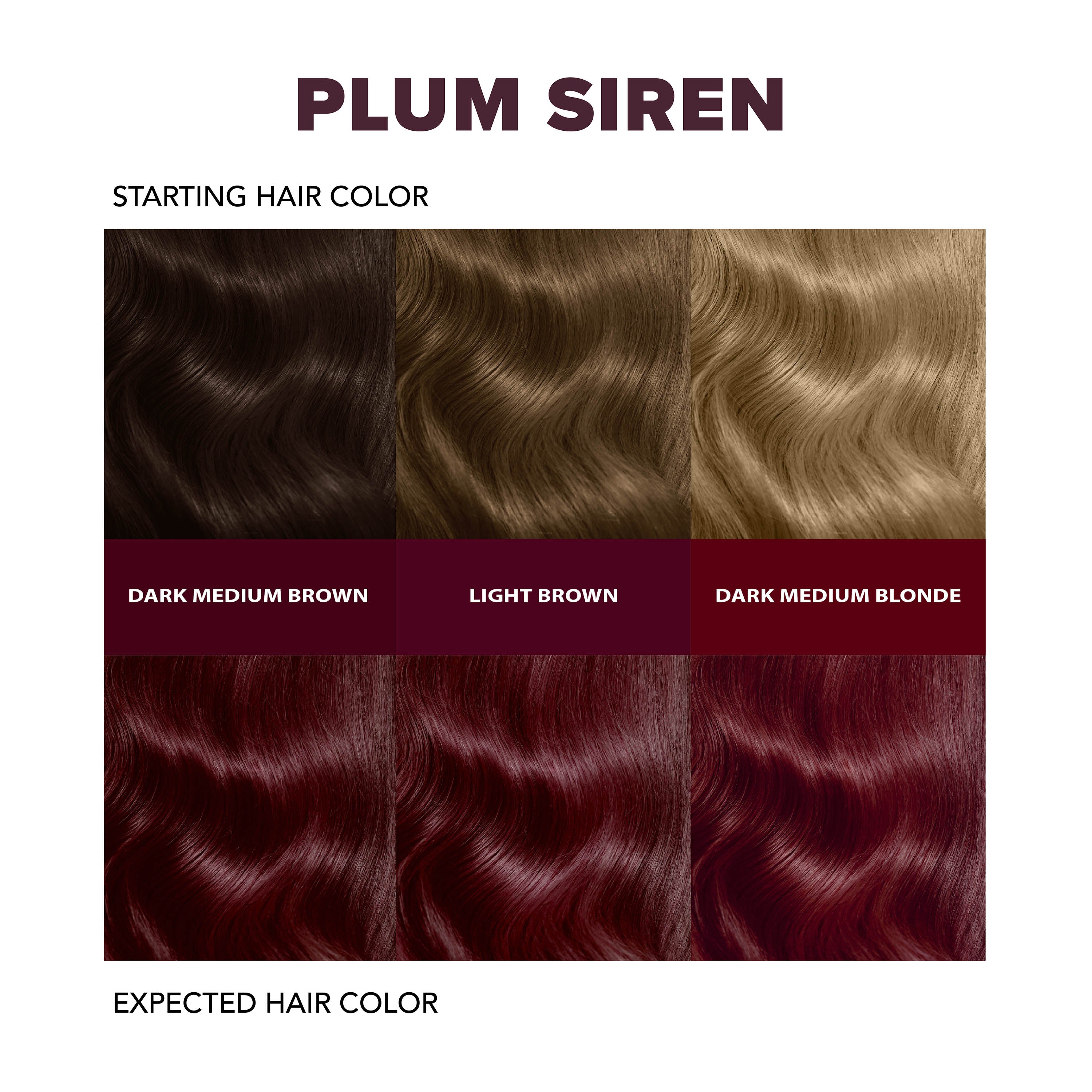 Plum Siren: Permanent Cool Red Hair Dye For Dark Hair