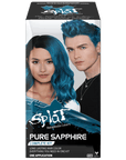 Pure Sapphire: Original Soft Blue Semi-Permanent Hair Dye Complete Kit with Bleach