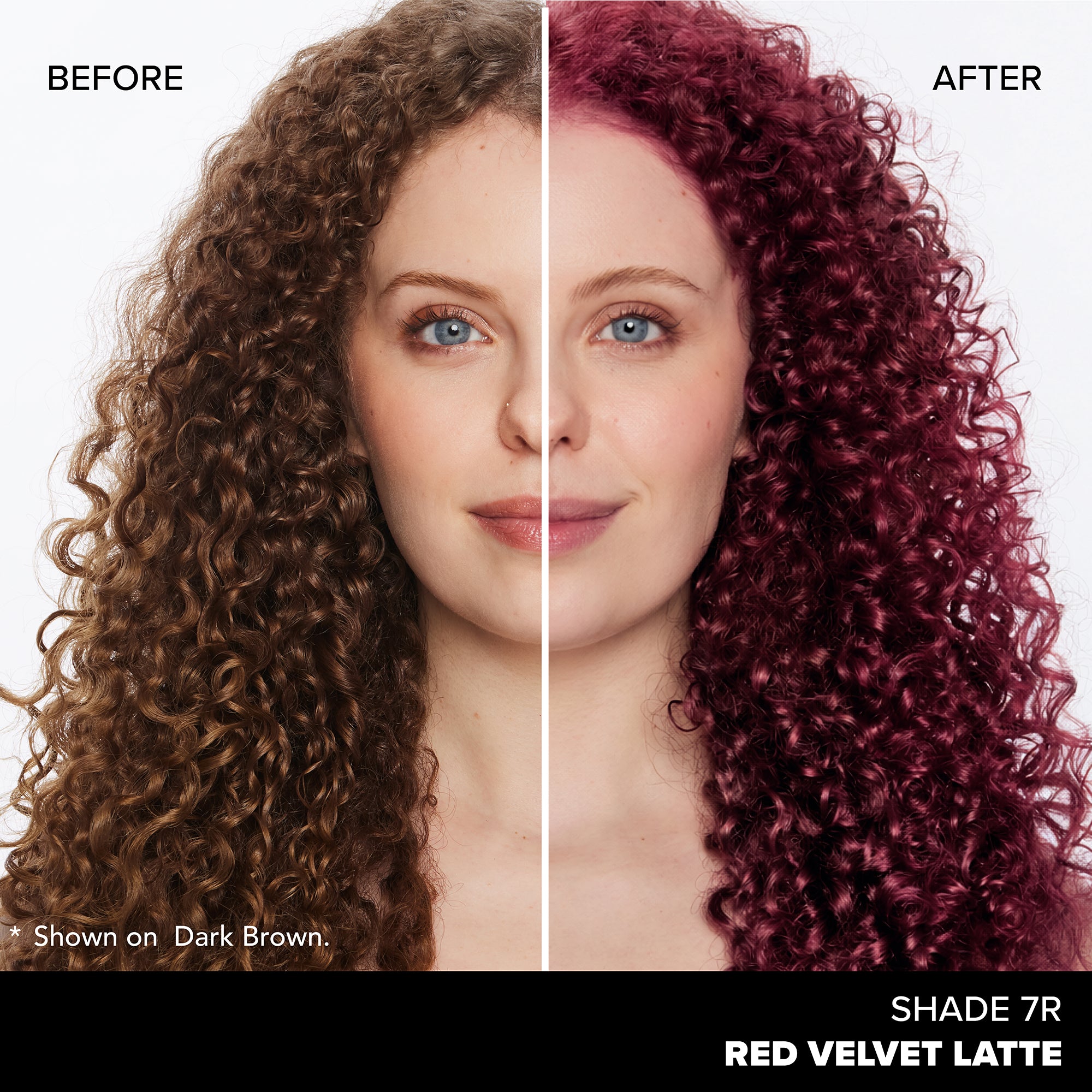 【新品未開封】ARIRAN velvet red vhnyl Splat ColorShine Demi-Permanent Hair Color: 7R Red Velvet Latte
