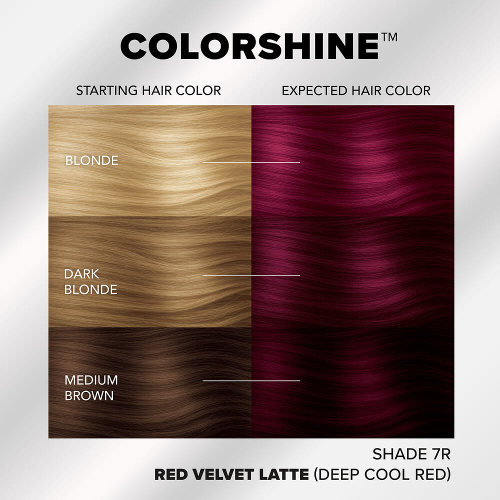 Splat ColorShine Demi-Permanent Hair Color:  7R Red Velvet Latte