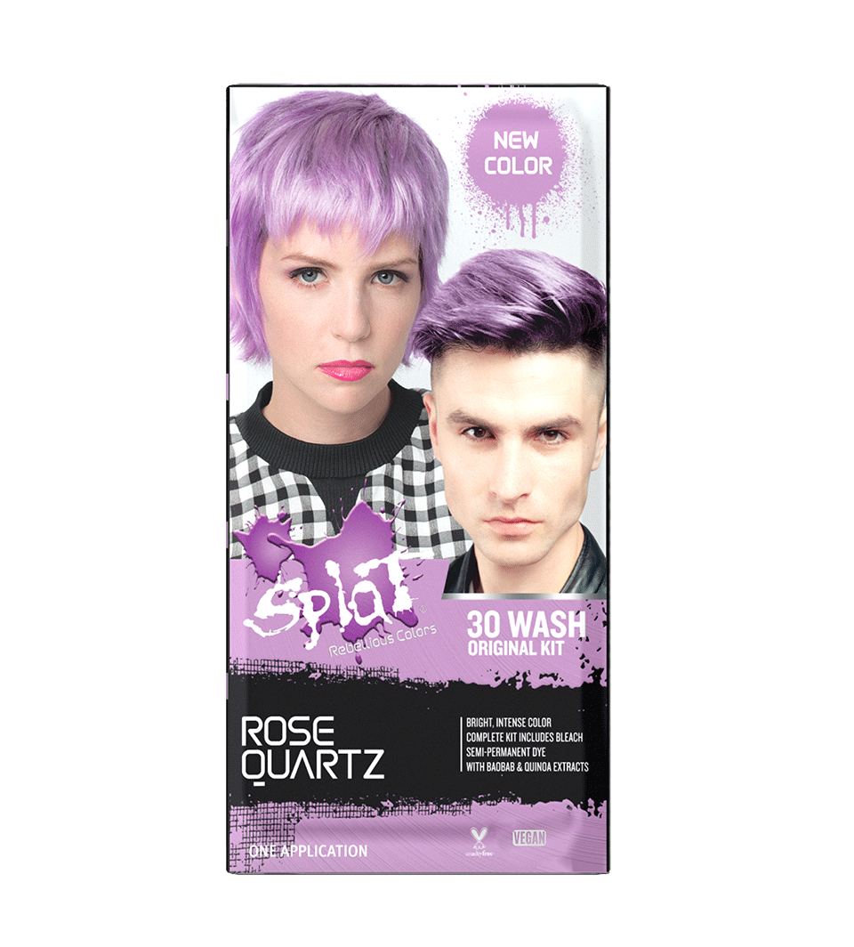 Rose Quartz: Original Soft Pink Semi-Permanent Hair Dye Complete Kit with Bleach