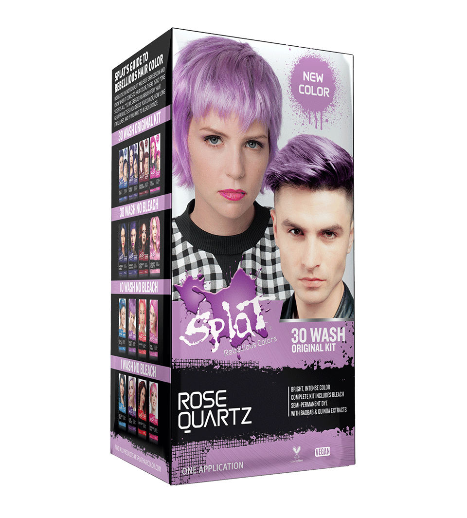 Rose Quartz: Original Soft Pink Semi-Permanent Hair Dye Complete Kit with Bleach