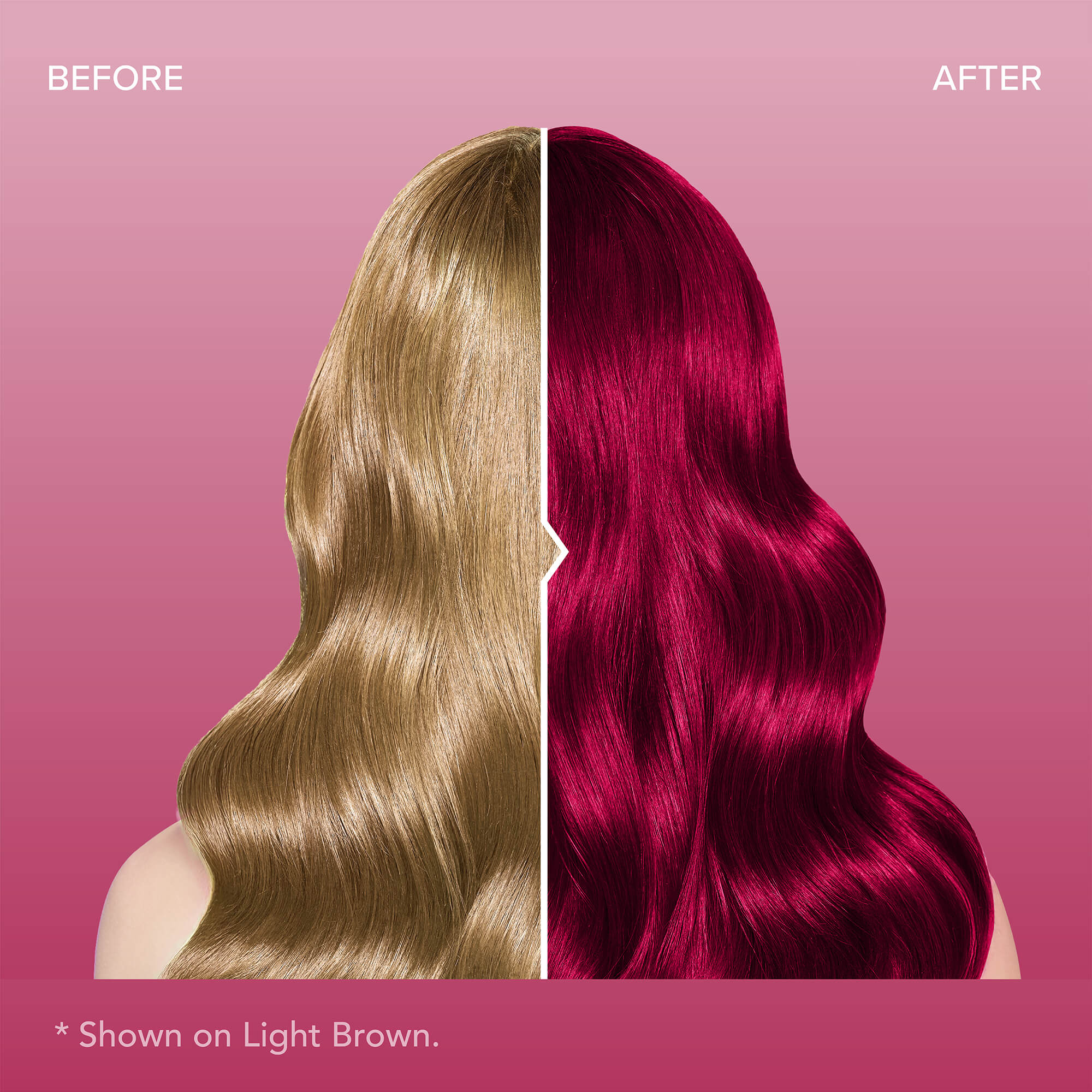 Midnight Ruby No Bleach Dark Red Semi-Permanent Hair Dye Kit