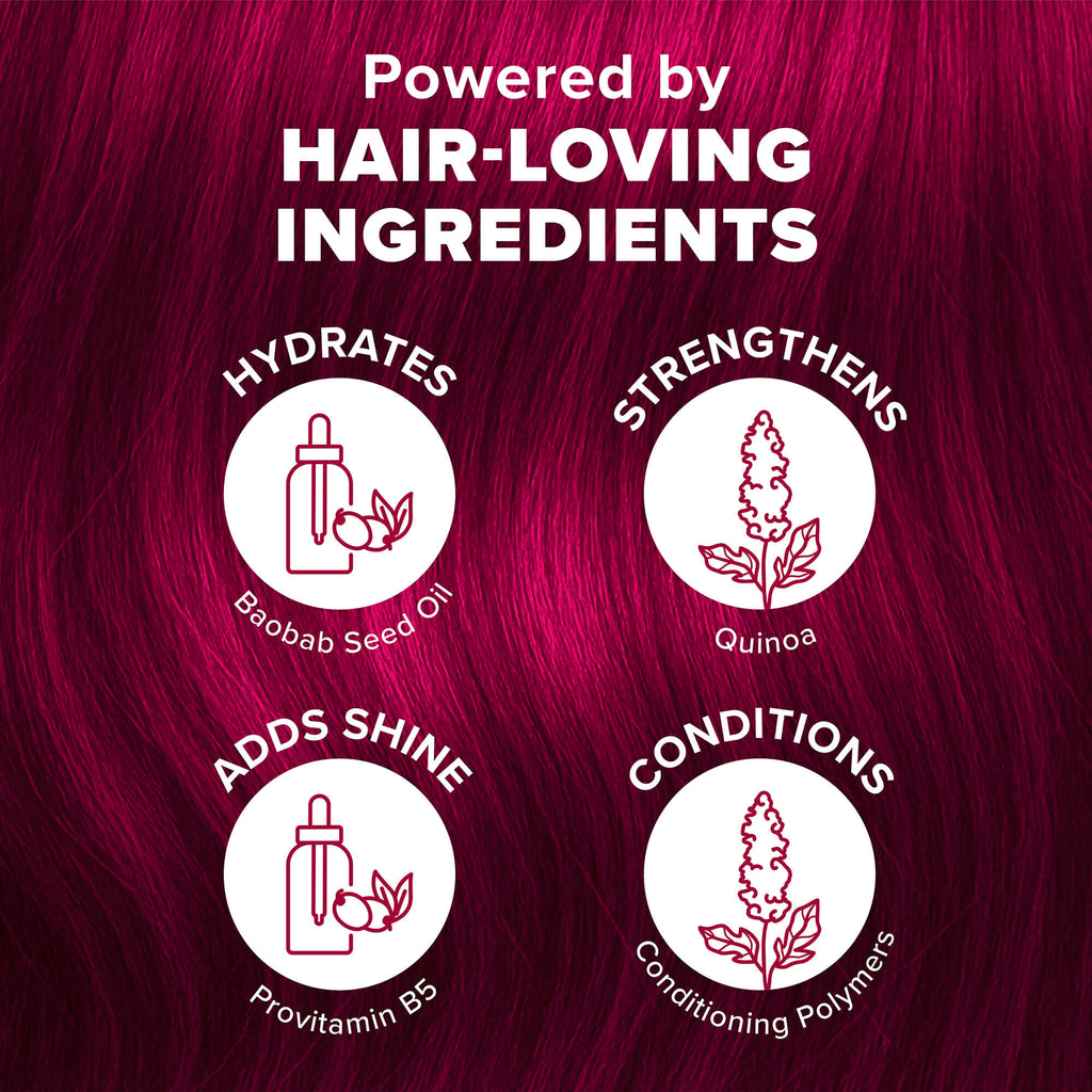 Midnight Ruby: No Bleach Dark Red Hair Dye for Brunettes | Splat Hair Color