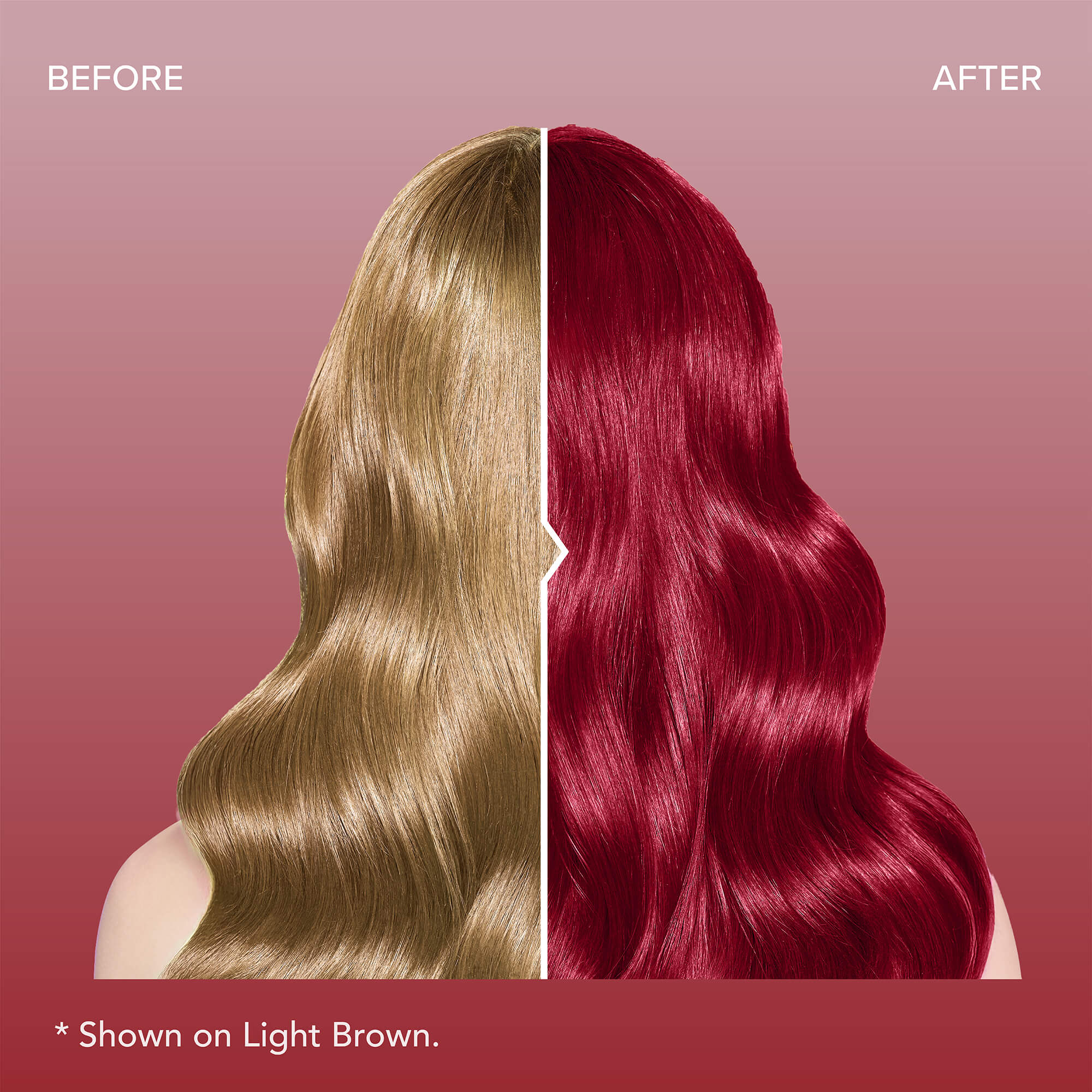 Midnight Scarlet No Bleach Red Semi-Permanent Hair Dye Kit