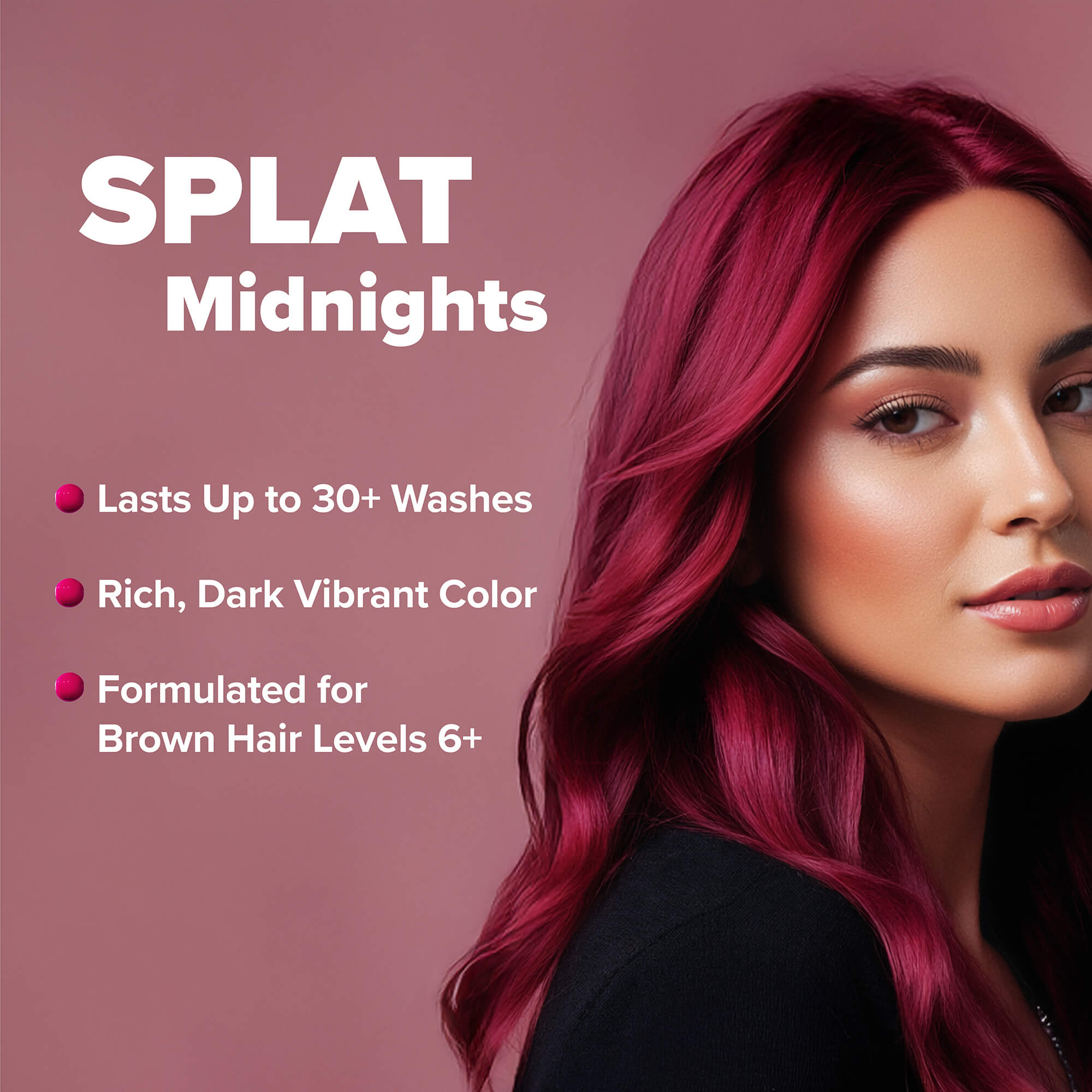 Midnight Scarlet No Bleach Red Semi-Permanent Hair Dye Kit