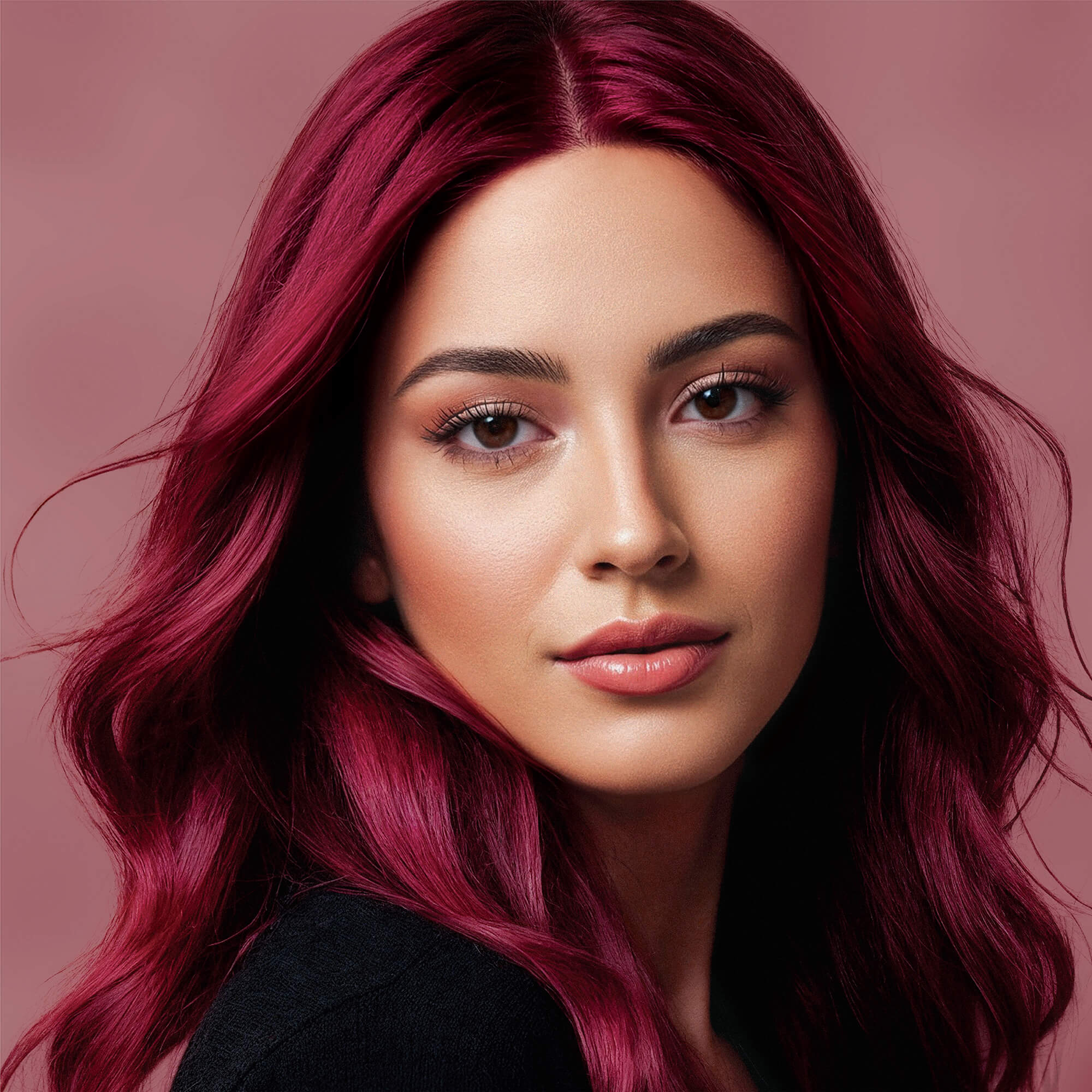 Midnight Scarlet No Bleach Red Semi-Permanent Hair Dye Kit