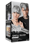 Sinful Silver: Original Silver Semi-Permanent Hair Dye Complete Kit with Bleach