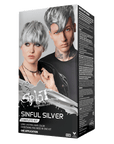 Sinful Silver: Original Silver Semi-Permanent Hair Dye Complete Kit with Bleach