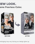 Sinful Silver: Original Silver Semi-Permanent Hair Dye Complete Kit with Bleach