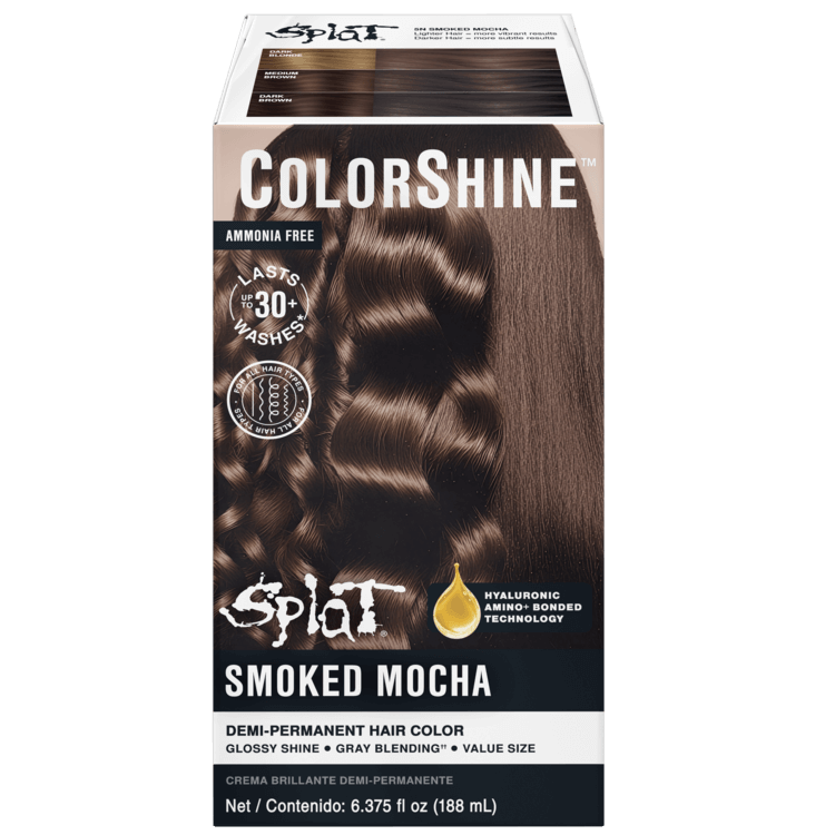 Splat ColorShine Demi-Permanent Hair Color:  5N Smoked Mocha