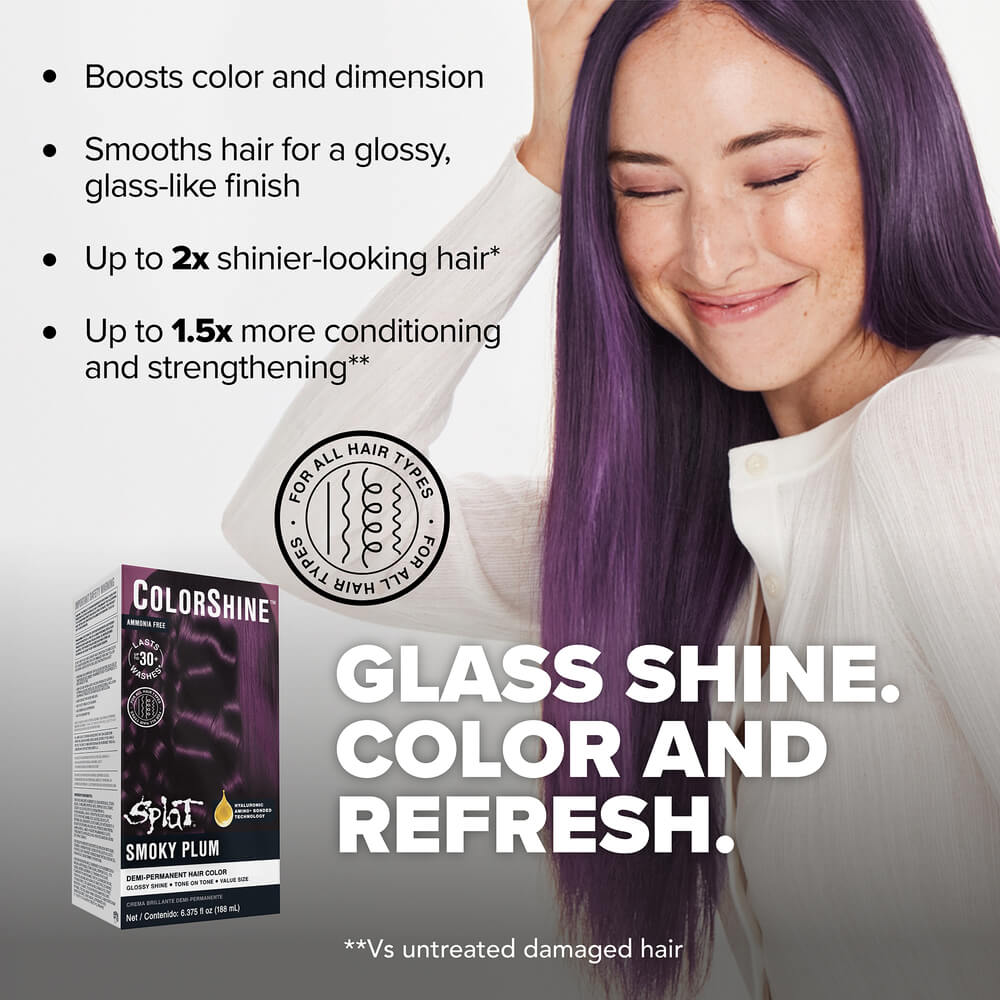 Splat ColorShine Demi-Permanent Hair Color:  4V Smoky Plum