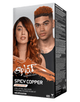 Spicy Copper: Copper Semi-Permanent Hair Dye Complete Kit with Bleach