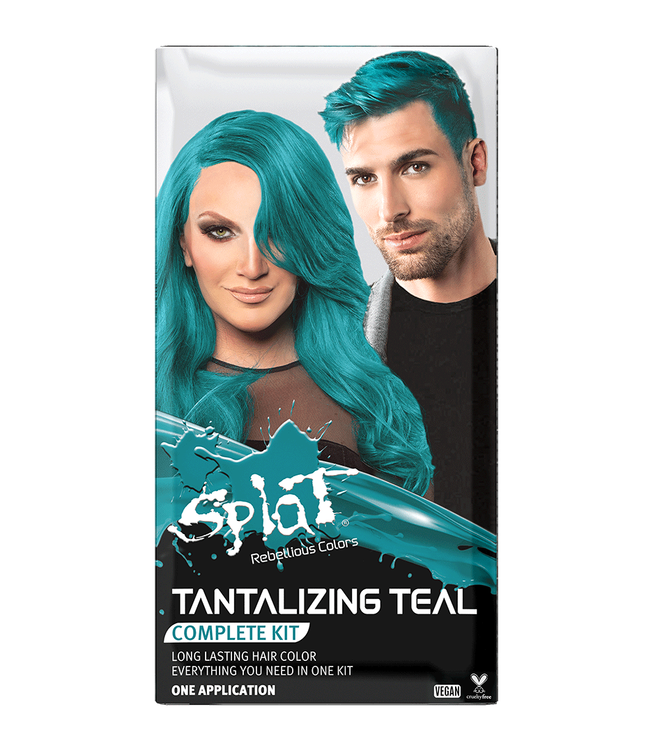 Tantalizing Teal: Original Teal Semi-Permanent Hair Dye Complete Kit with Bleach