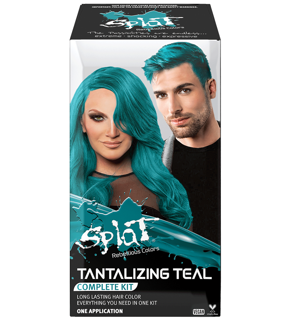 Tantalizing Teal: Original Teal Semi-Permanent Hair Dye Complete Kit with Bleach