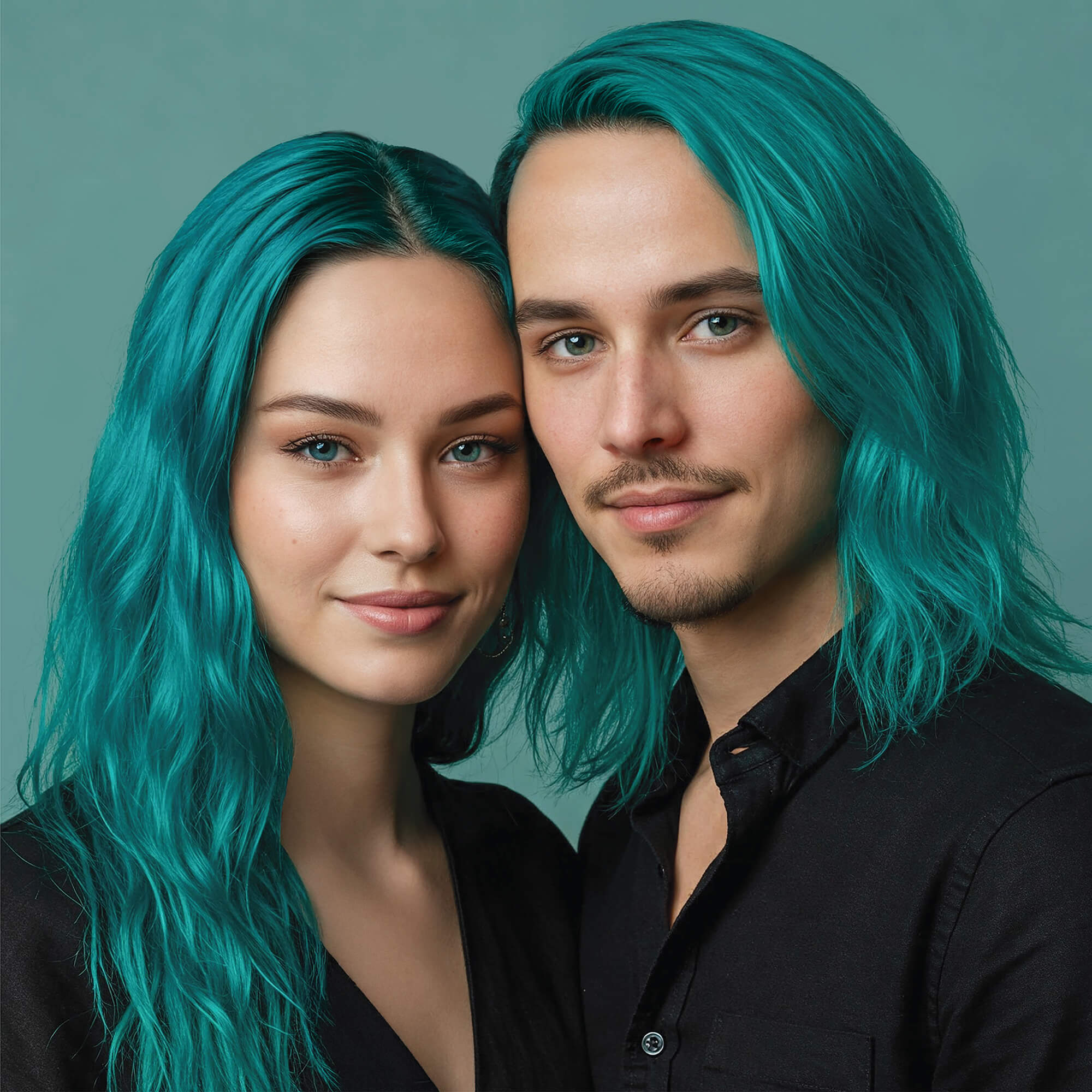 Tantalizing Teal: Original Teal Semi-Permanent Hair Dye Complete Kit with Bleach