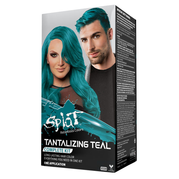 Tantalizing Teal: Original Teal Semi-Permanent Hair Dye Complete Kit with Bleach