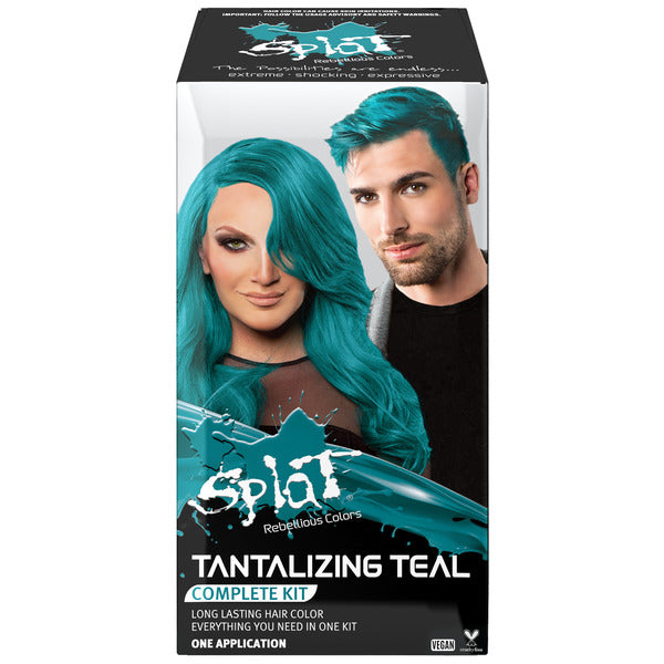 Tantalizing Teal: Original Teal Semi-Permanent Hair Dye Complete Kit with Bleach