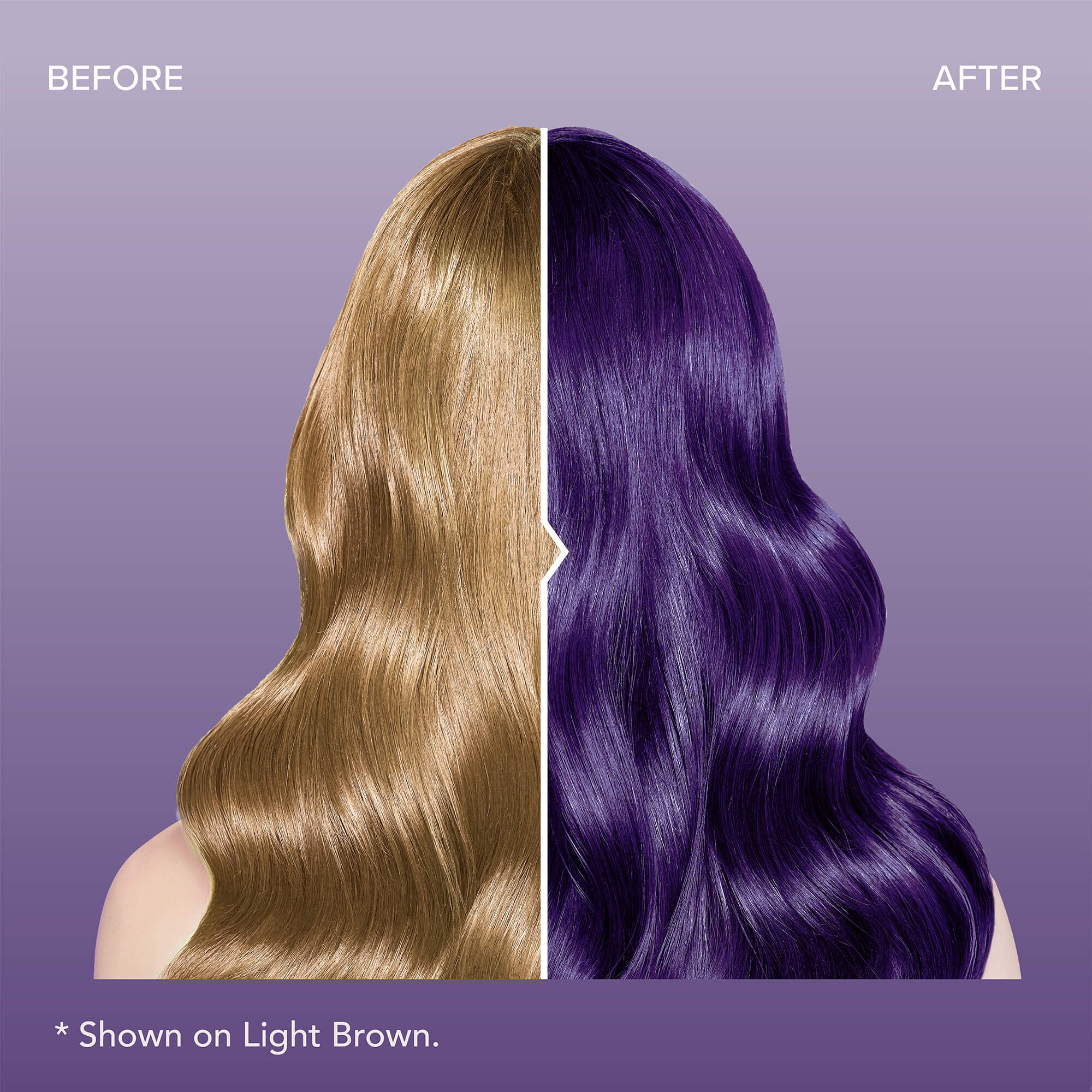 Midnight Tanzanite No Bleach Dark Purple Semi-Permanent Hair Dye Kit