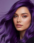 Midnight Tanzanite No Bleach Dark Purple Semi-Permanent Hair Dye Kit