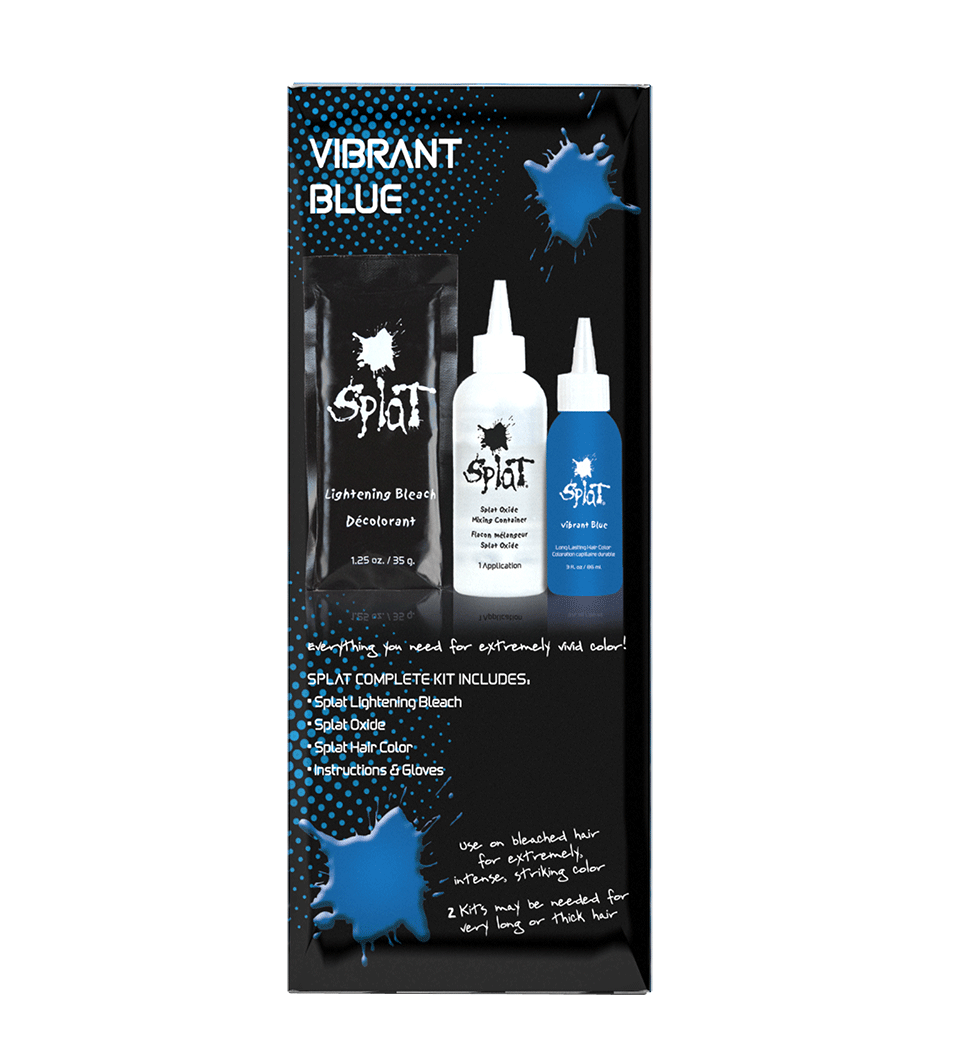 Original Complete Kit with Bleach and Semi-Permanent Hair Color – Vibrant Blue