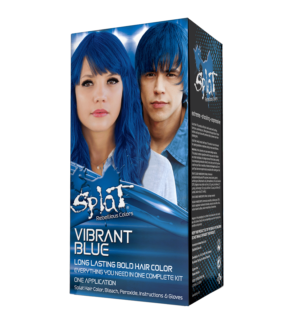 Kit Completo Original con Decolorante y Color de Cabello Semi-Permanente - Azul Vibrante