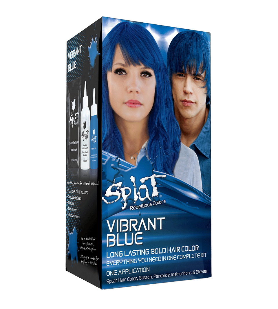 Kit Completo Original con Decolorante y Color de Cabello Semi-Permanente - Azul Vibrante