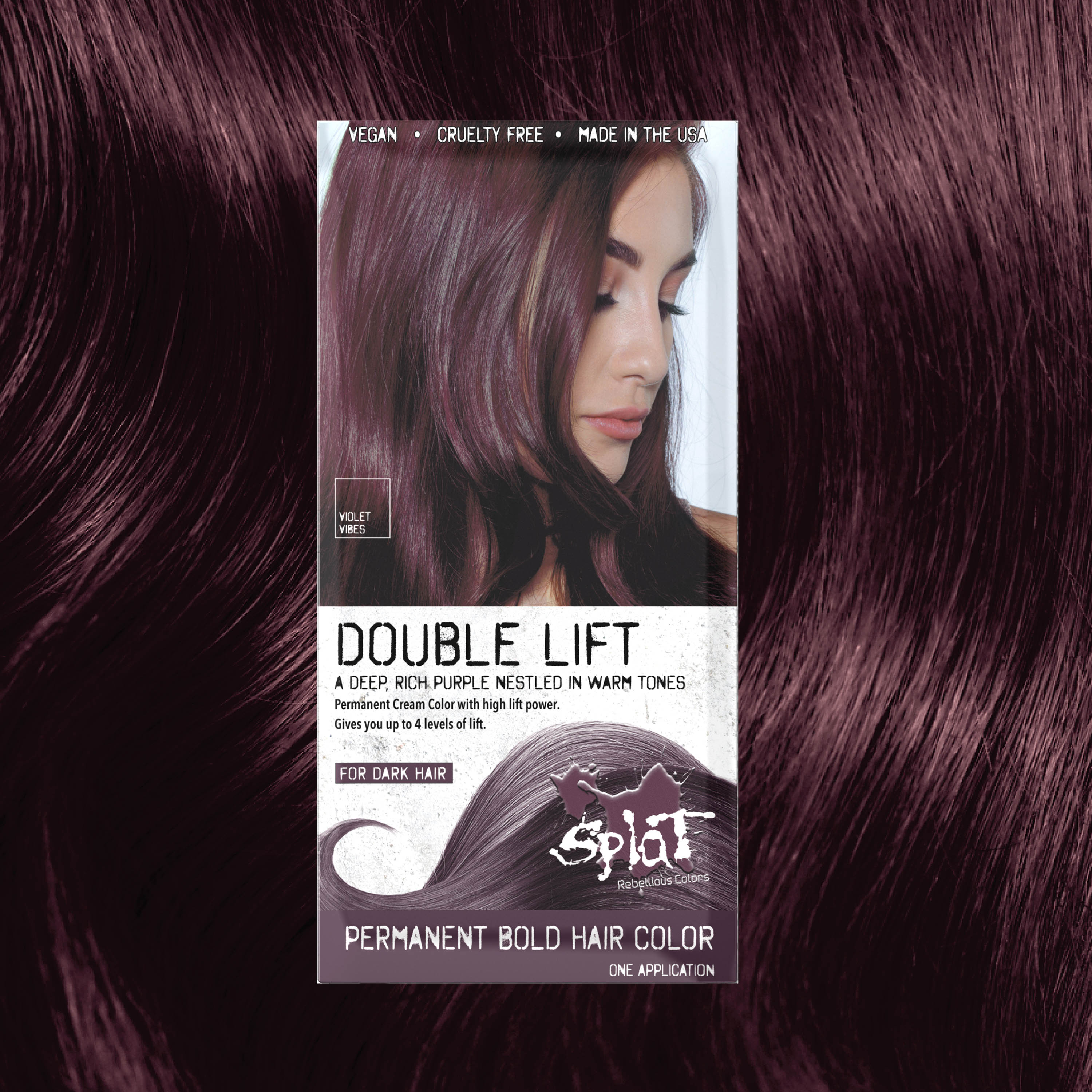 Violet Vibes: Permanent Deep Purple Hair Dye For Dark Hair
