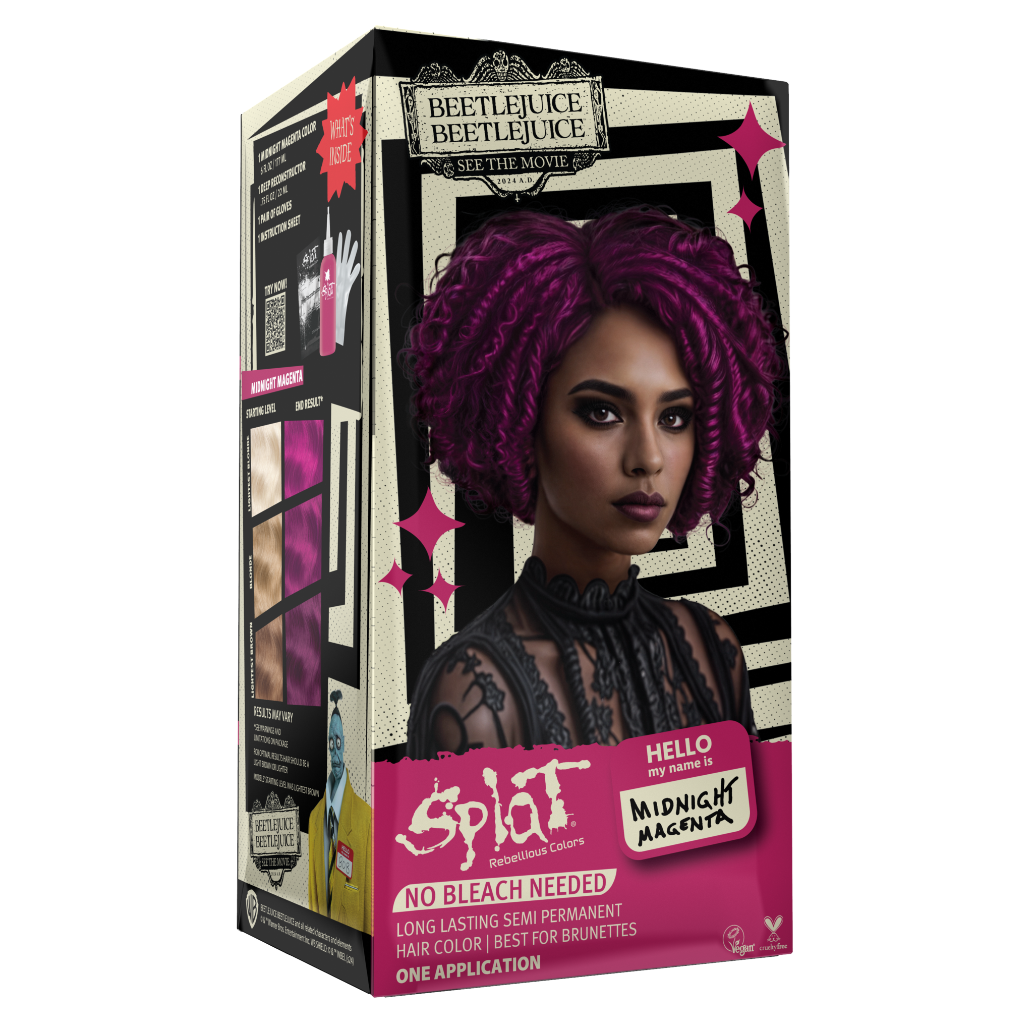 Beetlejuice Beetlejuice Midnight Magenta – Semi-Permanent Hair Dye