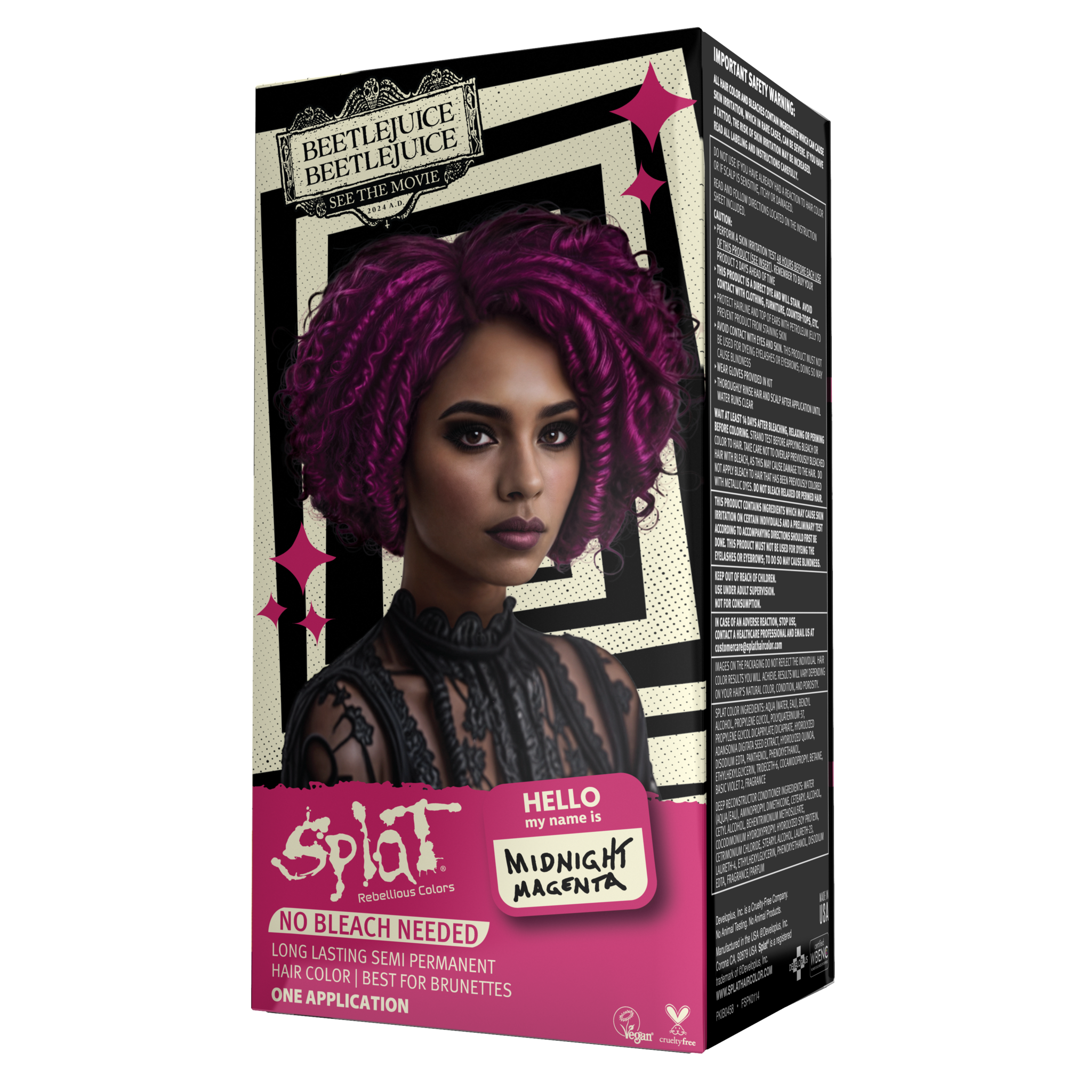 Beetlejuice Beetlejuice Midnight Magenta – Semi-Permanent Hair Dye