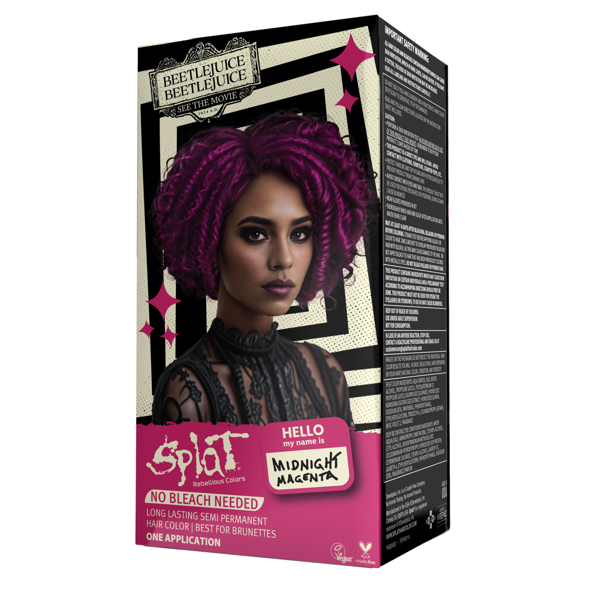 Beetlejuice Beetlejuice Midnight Magenta – Semi-Permanent Hair Dye