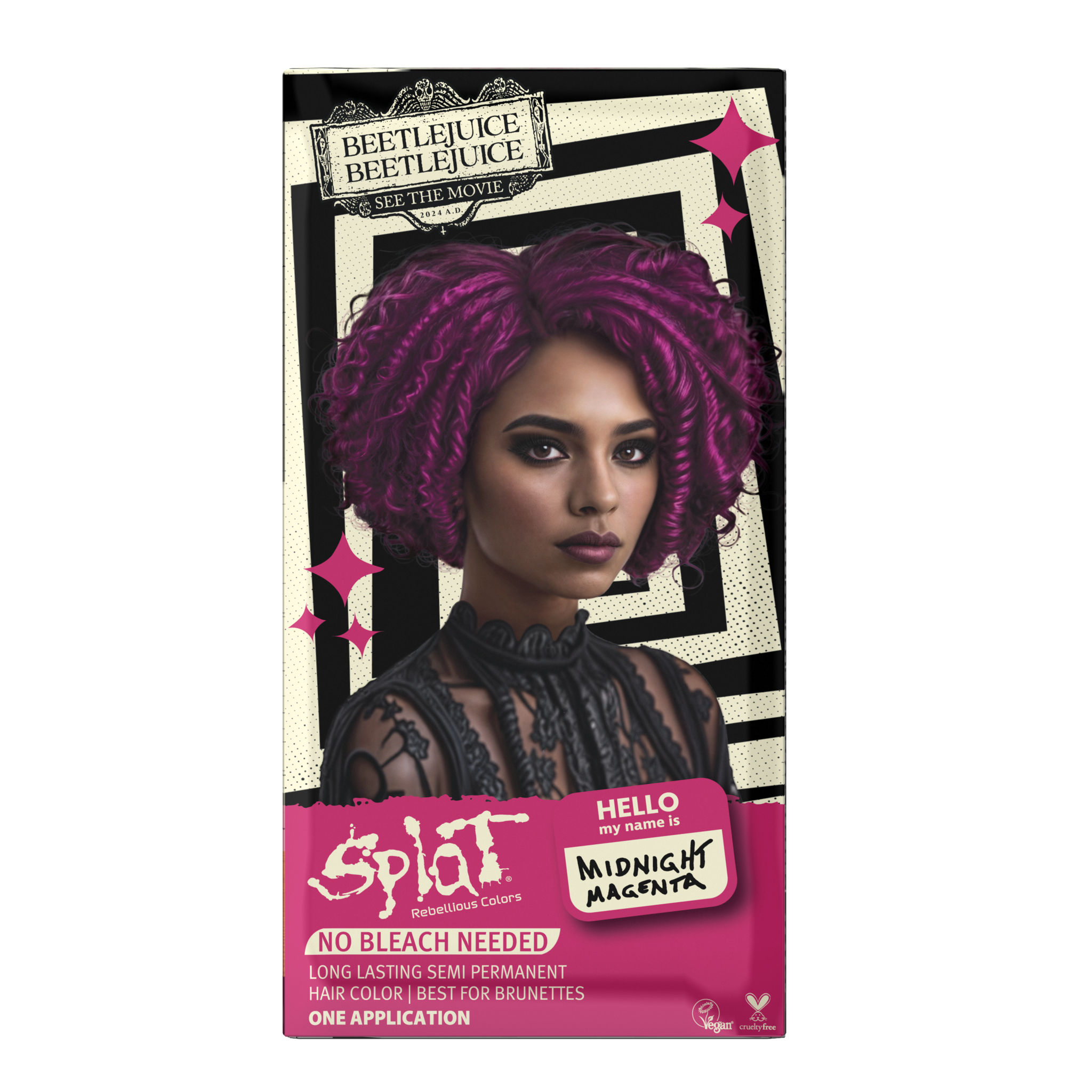 Beetlejuice Beetlejuice Midnight Magenta – Semi-Permanent Hair Dye