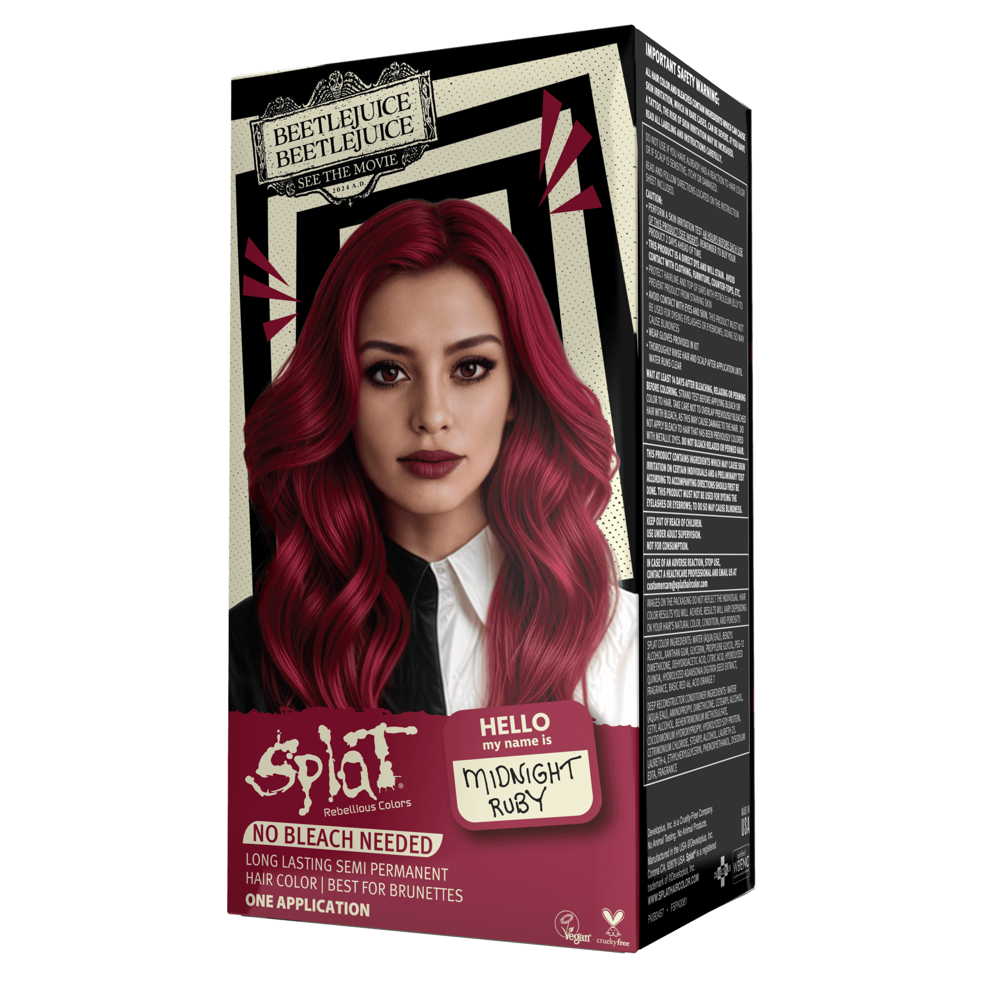 Beetlejuice Beetlejuice Midnight Ruby – Semi Permanent Hair Color