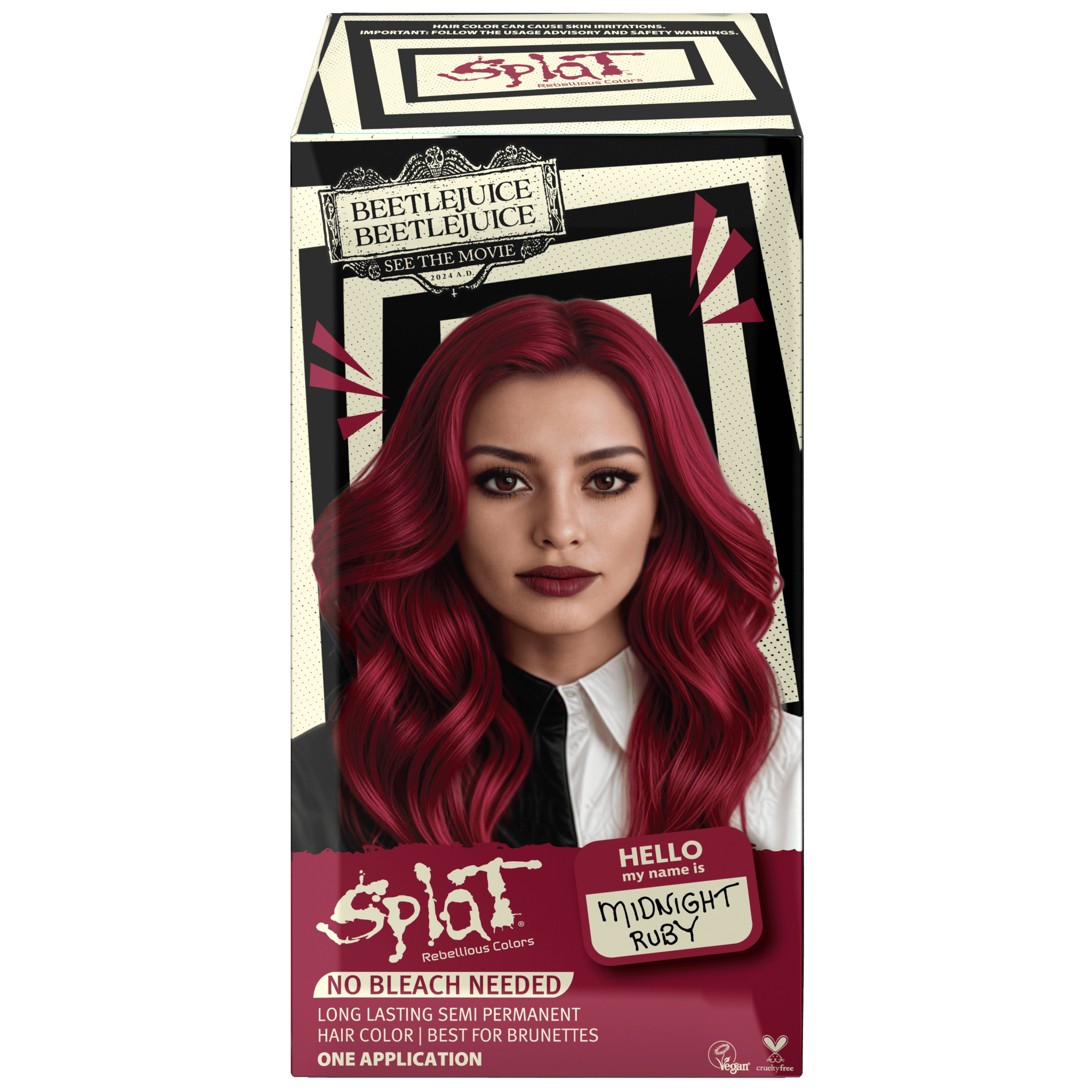 Beetlejuice Beetlejuice Midnight Ruby – Semi Permanent Hair Color