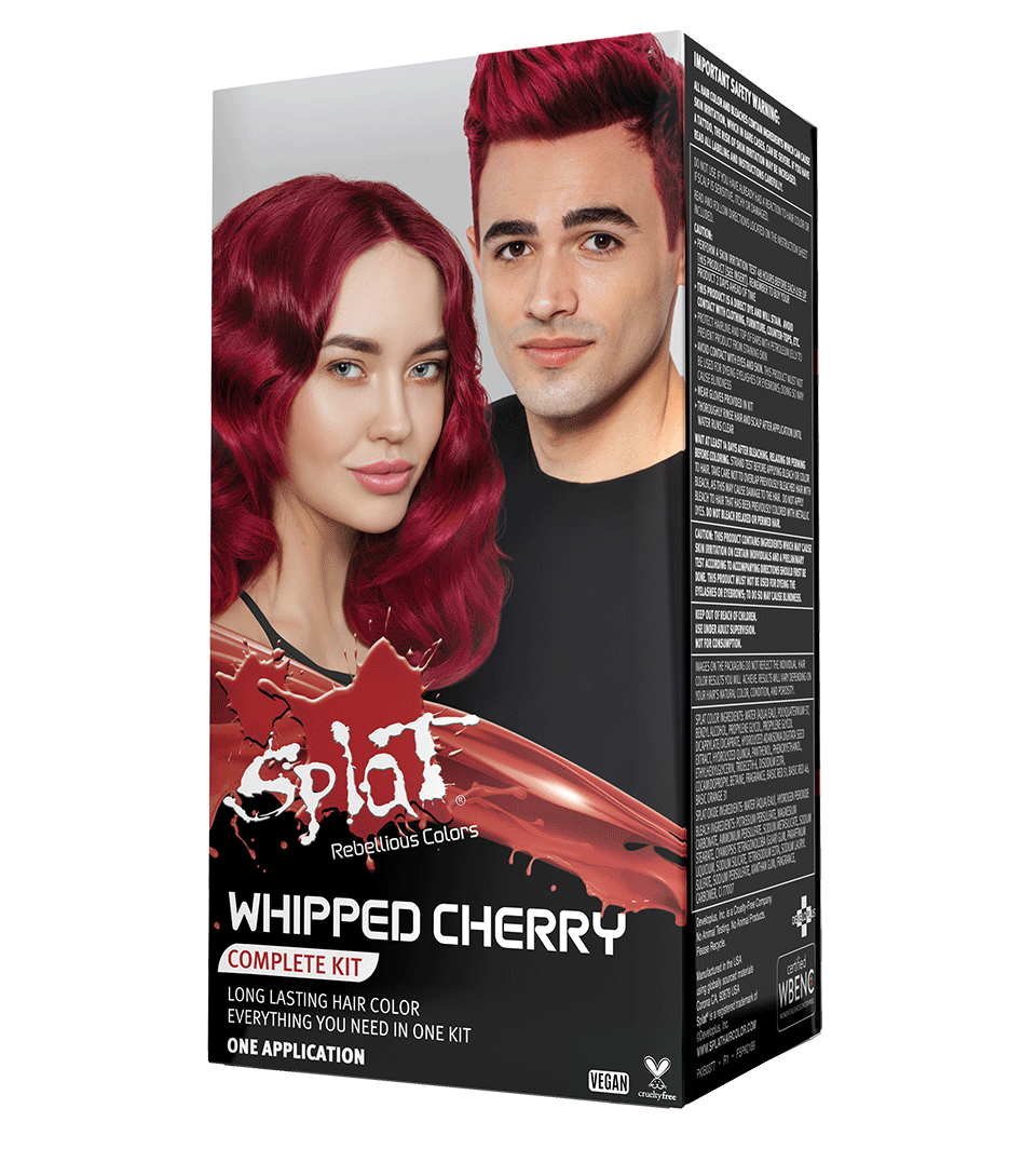 Whipped Cherry: Original Cherry Red Semi-Permanent Hair Dye Complete Kit with Bleach