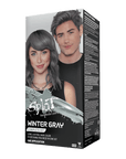 Winter Grey: Original Grey Semi-Permanent Hair Dye Complete Kit with Bleach