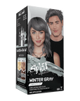 Winter Grey: Original Grey Semi-Permanent Hair Dye Complete Kit with Bleach