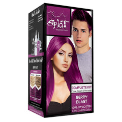 Berry Blast: Original Purple Semi-Permanent Hair Dye Complete Kit with Bleach
