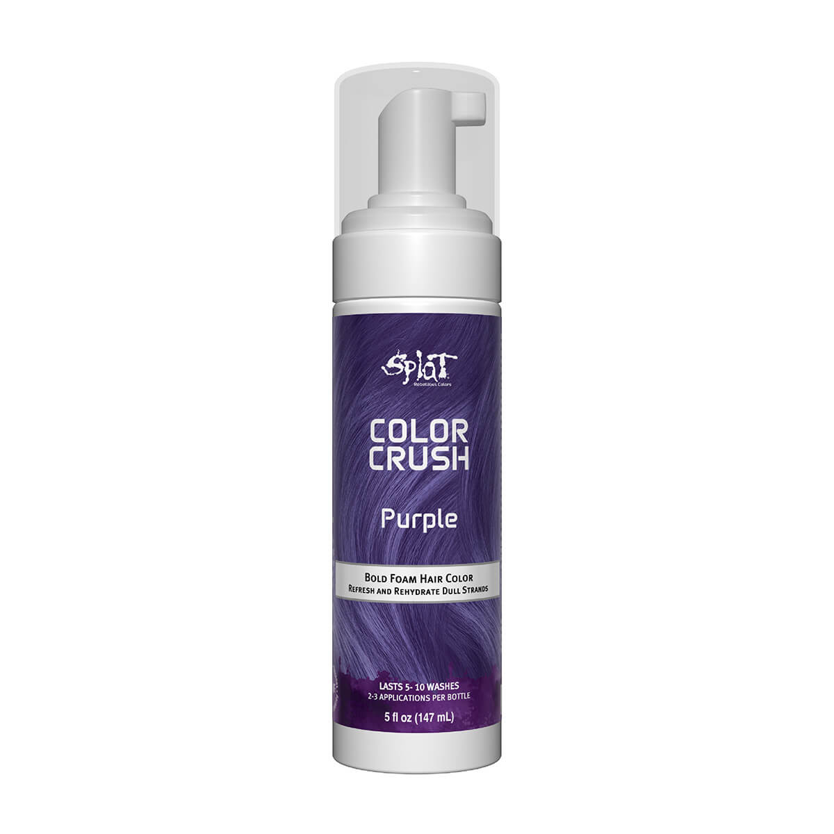 A box of Color Crush Purple front side Hair Dye