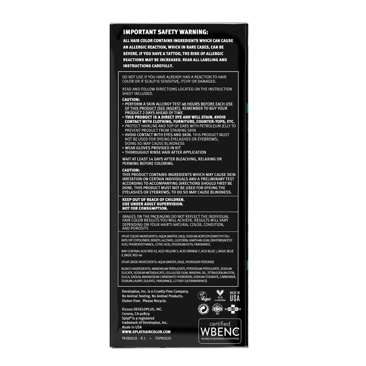 Shop Greens Splat Hair Color Shop Greens Splat Hair Color