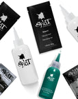 A package of Splat Hair Color's Deep Emerald & Lightening Bleach